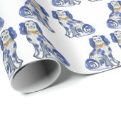 Waterverf Staffordshire Dogs Cadeaupapier (Rol Hoek)