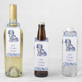 Waterverf Staffordshire Dogs Flessenhanger