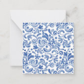 Waterverf Staffordshire Dogs Gift Enclosure Notitiekaartje (Achterkant)