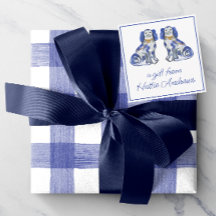 Waterverf Staffordshire Dogs Gift Enclosure