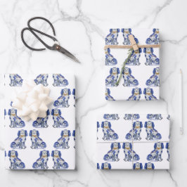 Waterverf Staffordshire Dogs Inpakpapier Vel