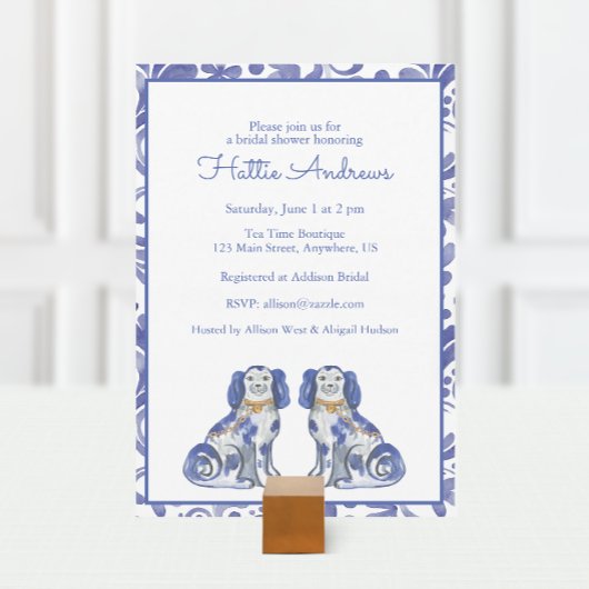 Waterverf Staffordshire Dogs Kaart