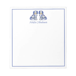 Waterverf Staffordshire Dogs Notitieblok