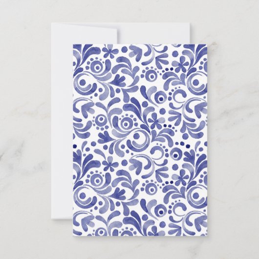 Waterverf Staffordshire Dogs Persoonlijk Notitiekaartje (Achterkant)