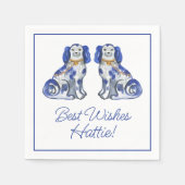 Waterverf Staffordshire Dogs Servet (Voorkant)