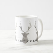 WATERVERF STAG KOFFIEMOK (Voorkant rechts)