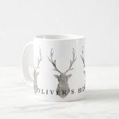 WATERVERF STAG KOFFIEMOK (Voorkant links)