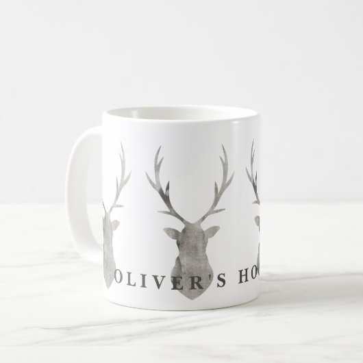 WATERVERF STAG KOFFIEMOK (Voorkant links)
