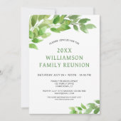 Waterverf stamboom familie reünie kaart (Voorkant)