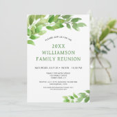 Waterverf stamboom familie reünie kaart (Staand voorkant)