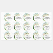 Waterverf stamboom familie reünie labels (Vel)