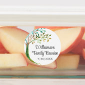 Waterverf stamboom familie reünie labels (Aangebracht)