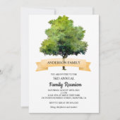 Waterverf stamboom familie reünie uitnodiging (Voorkant)