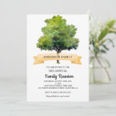 Waterverf stamboom familie reünie uitnodiging (Staand voorkant)