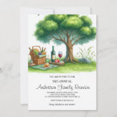 Waterverf stamboom familie reünie uitnodiging (Voorkant)