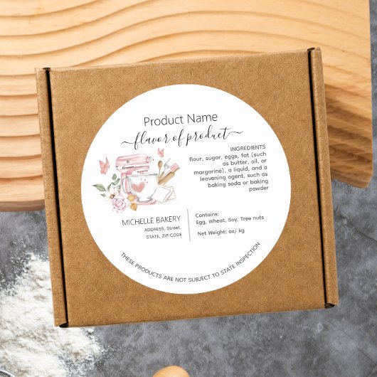 Waterverf Stand Mixer Cottage Law Label