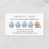 Waterverf Stand Mixer Daisies Flat Loyalty Kaart (Achterkant)