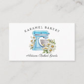 Waterverf Stand Mixer Daisies Flat Loyalty Kaart (Voorkant)