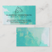 Waterverf Standard Chiropractic Visitekaartjes (Voorkant / Achterkant)