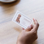 Waterverf stapel koekjes bakkerij visitekaartje