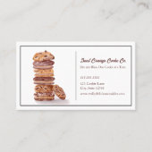 Waterverf stapel koekjes bakkerij visitekaartje (Voorkant)