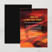 WATERVERF STAR Bar Bat Mitzvah Party Kaart (Voorkant / Achterkant)