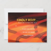 WATERVERF STAR Bar Bat Mitzvah Reply Card