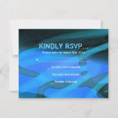WATERVERF STAR Bar Bat Mitzvah Reply Card RSVP Kaartje (Voorkant)