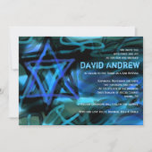 WATERVERF STAR Bar Bat Mitzvah Uitnodiging (Voorkant)