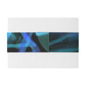 WATERVERF STAR Bat Bar Mitzvah Belly Band Wrap Uitnodigingen Wikkel (Achterkant Voorbeeld)