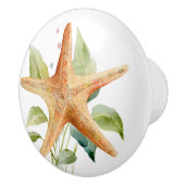 WATERVERF STARFISH ART BEACH COASTAL VACATON KERAMISCHE KNOP (Rechts)