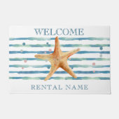 WATERVERF STARFISH ART VACATION RENTAL DEURMAT (Voorkant)