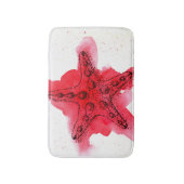Waterverf Starfish Badmat (Voorkant Verticaal)