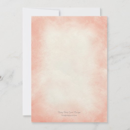 Waterverf Starfish Beach bruiloft uitnodiging kora (Achterkant)