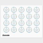 Waterverf Starfish Beach Handgemaakte zeep Ronde Sticker (Vel)