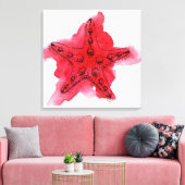 Waterverf Starfish Canvas Afdruk (Insitu (Woonkamer))