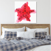 Waterverf Starfish Canvas Afdruk (Insitu (Slaapkamer))