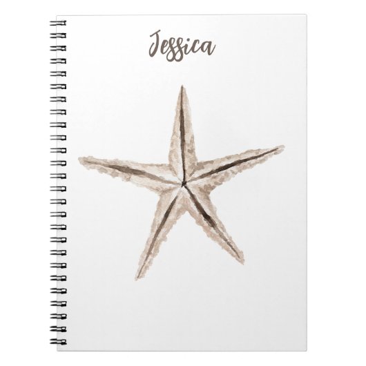 Waterverf Starfish Notitieboek (Voorkant)