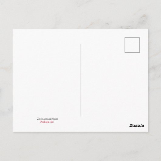 Waterverf Starfish op strand Briefkaart (Achterkant)