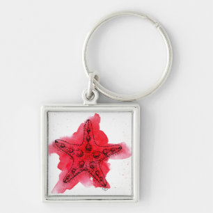 Waterverf Starfish Sleutelhanger