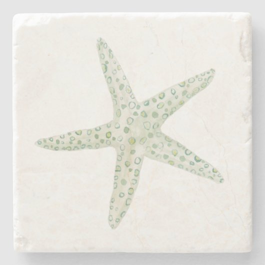 Waterverf Starfish Stenen Onderzetter (Voorkant)
