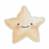 Waterverf Starfish Sticker (Voorkant)