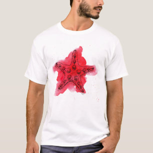 Waterverf Starfish T-shirt