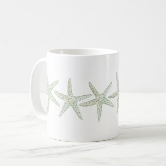 Waterverf Starfish Trio Koffiemok (Voorkant links)