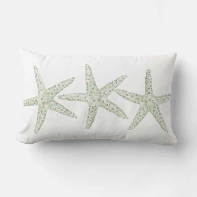 Waterverf Starfish Trio Kussen (Voorkant)