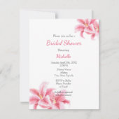 Waterverf Stargazer Lilies Kaart (Voorkant)