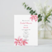 Waterverf Stargazer Lilies Kaart (Staand voorkant)