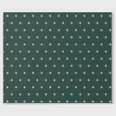 Waterverf Stars Modern Green Cadeaupapier (Vlak)