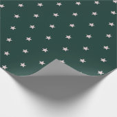 Waterverf Stars Modern Green Cadeaupapier (Hoek)