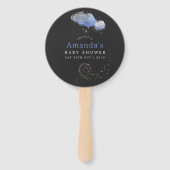 Waterverf Stars Night Sky Baby shower Handwaaier (Voorkant)